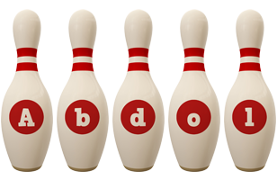 Abdol bowling-pin logo