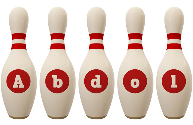 Abdol bowling-pin logo