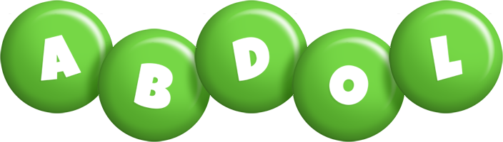 Abdol candy-green logo