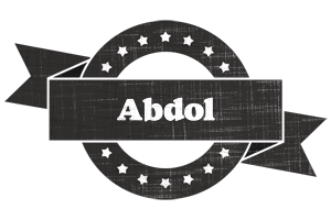 Abdol grunge logo