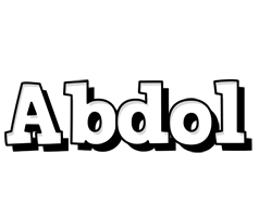 Abdol snowing logo