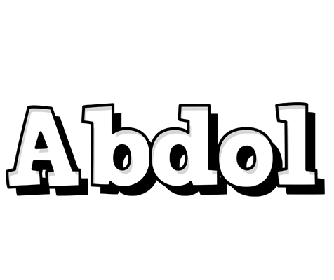 Abdol snowing logo