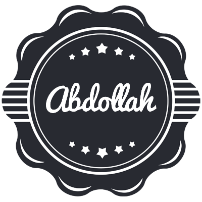 Abdollah badge logo