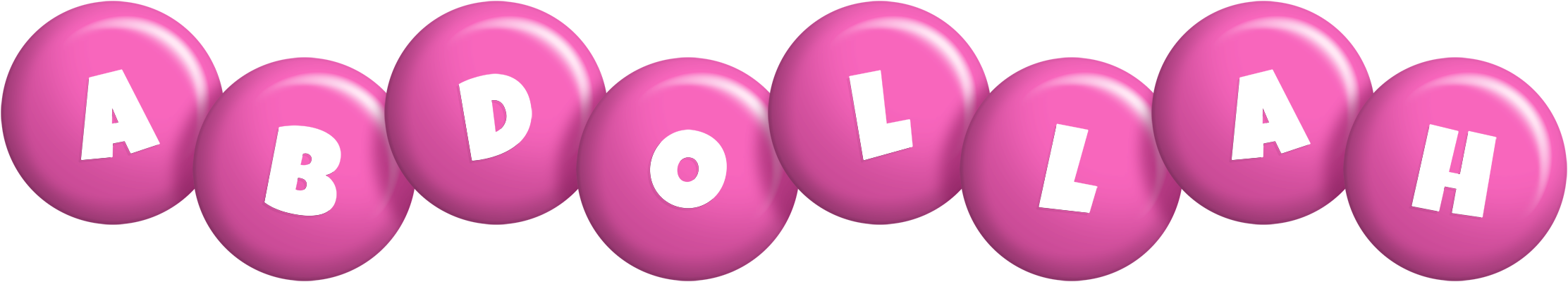 Abdollah candy-pink logo