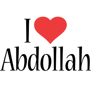 Abdollah i-love logo