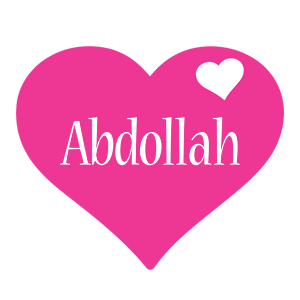Abdollah love-heart logo