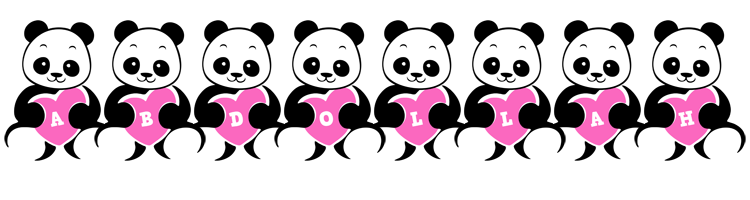 Abdollah love-panda logo