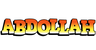 Abdollah sunset logo