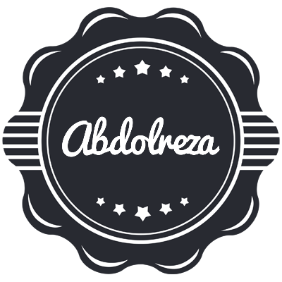Abdolreza badge logo