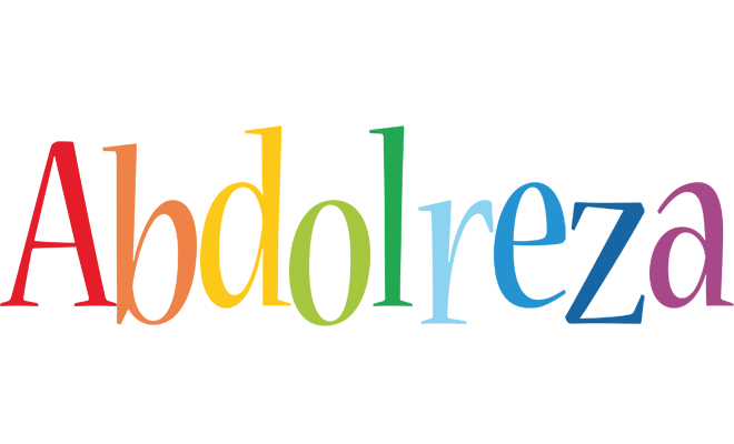 Abdolreza birthday logo