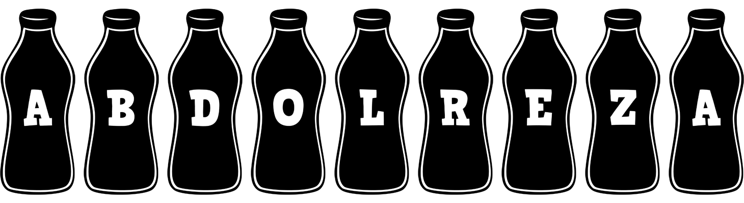 Abdolreza bottle logo