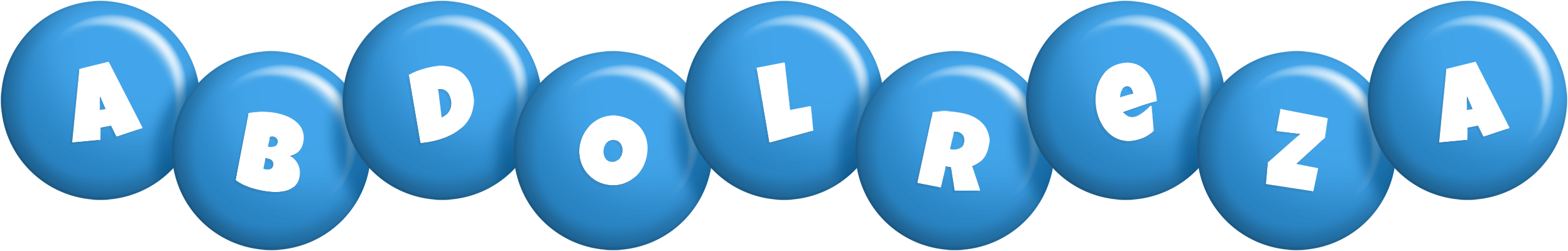Abdolreza candy-blue logo