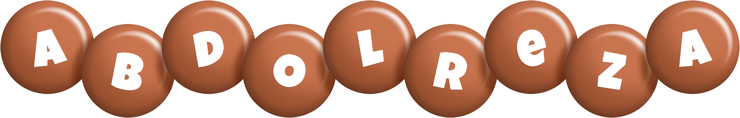 Abdolreza candy-brown logo