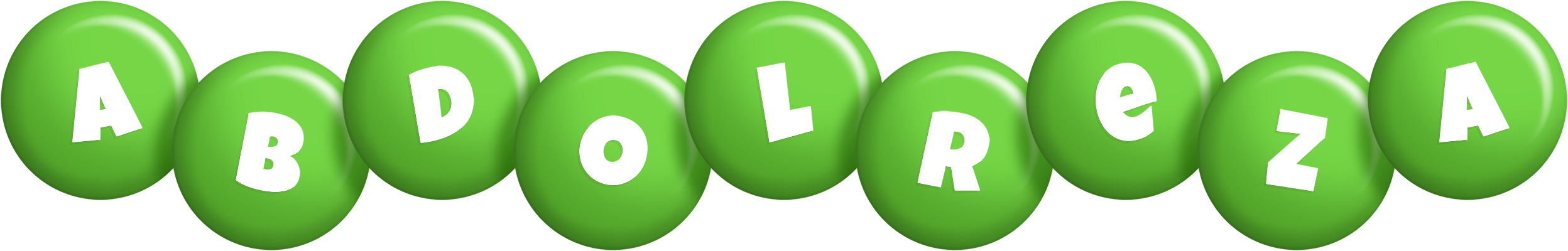 Abdolreza candy-green logo