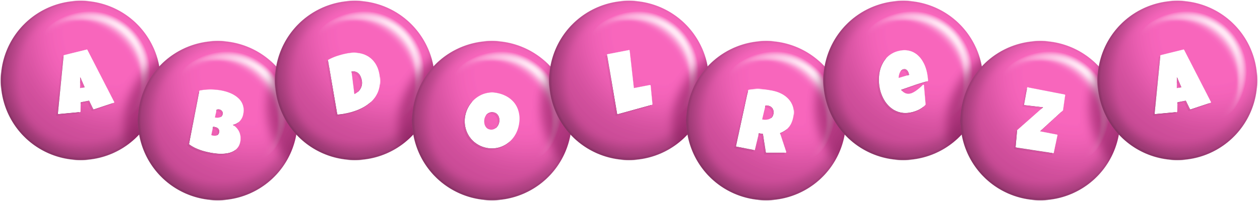 Abdolreza candy-pink logo