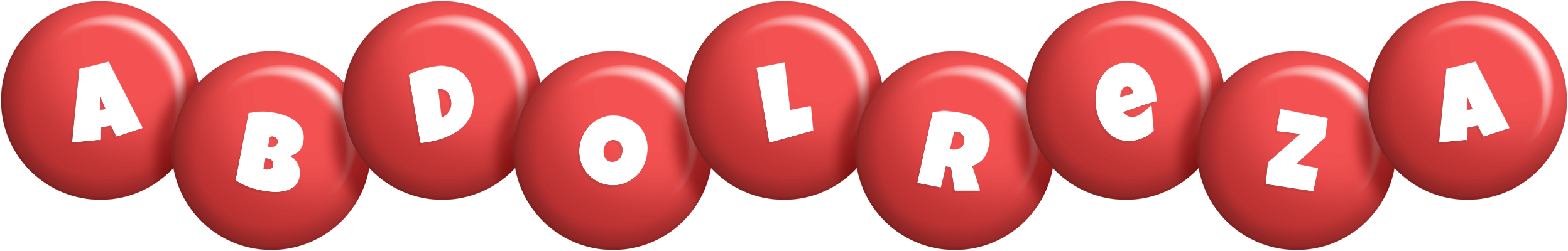Abdolreza candy-red logo