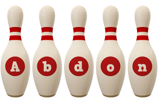 Abdon bowling-pin logo