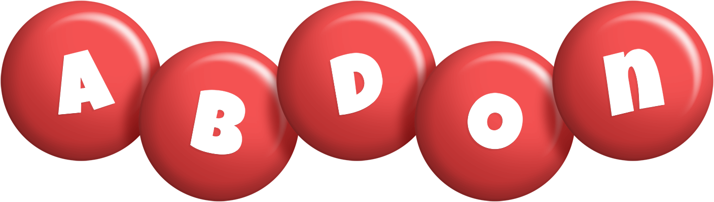 Abdon candy-red logo