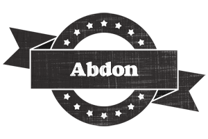 Abdon grunge logo