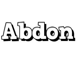 Abdon snowing logo