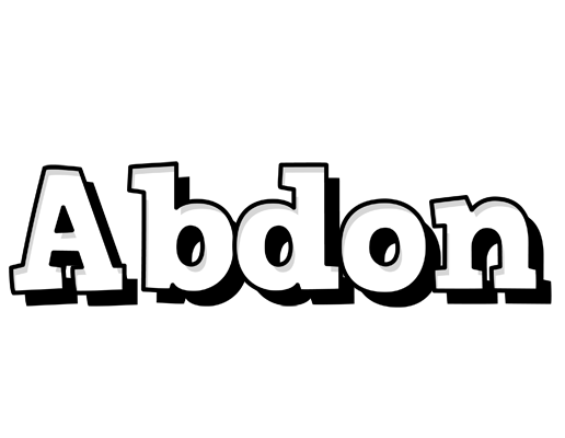 Abdon snowing logo