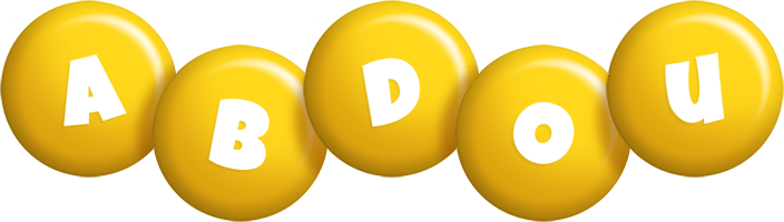 Abdou candy-yellow logo
