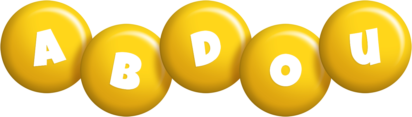 Abdou candy-yellow logo
