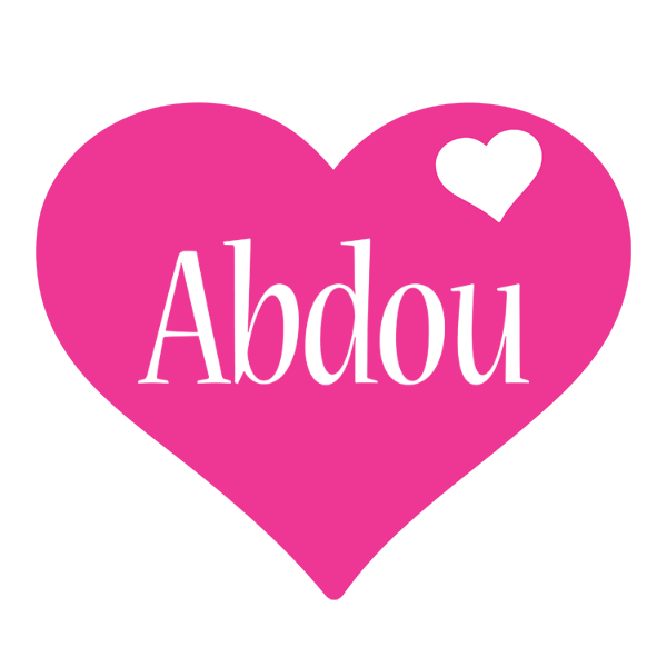 Abdou love-heart logo