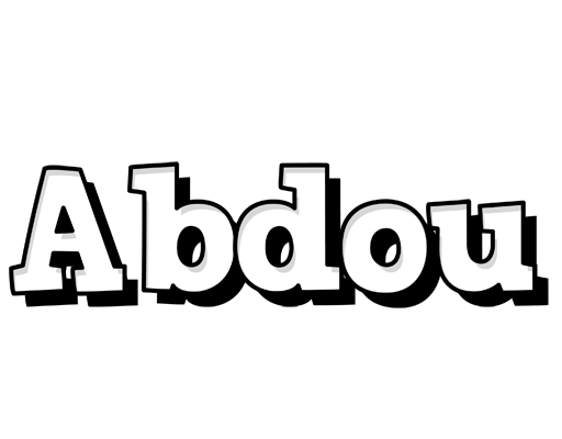 Abdou snowing logo
