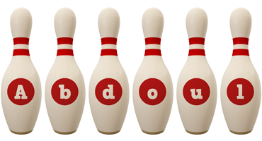 Abdoul bowling-pin logo