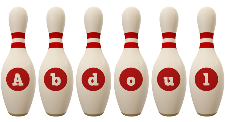 Abdoul bowling-pin logo