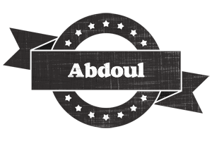 Abdoul grunge logo