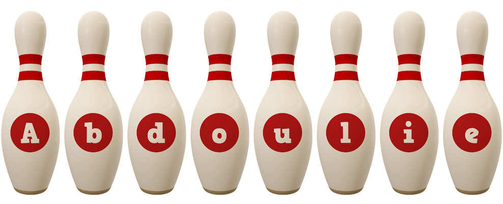 Abdoulie bowling-pin logo