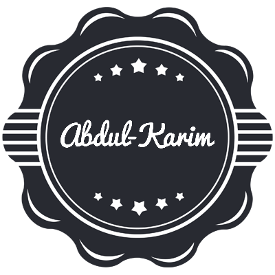 Abdul-Karim badge logo