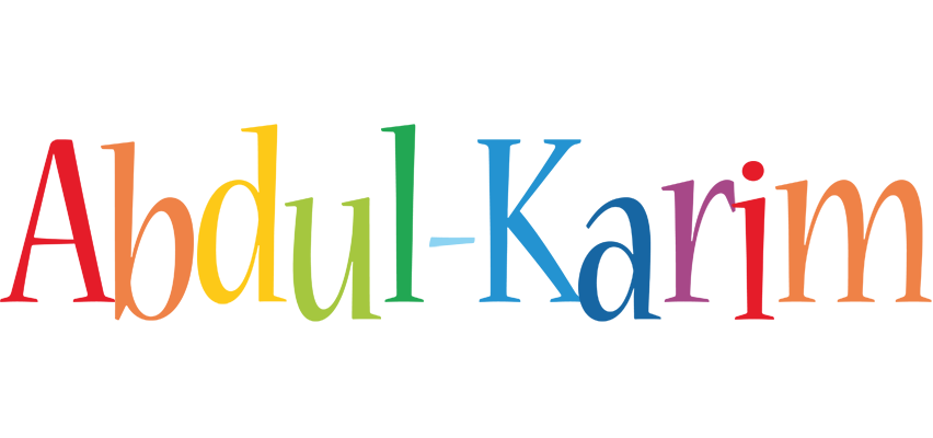 Abdul-Karim birthday logo