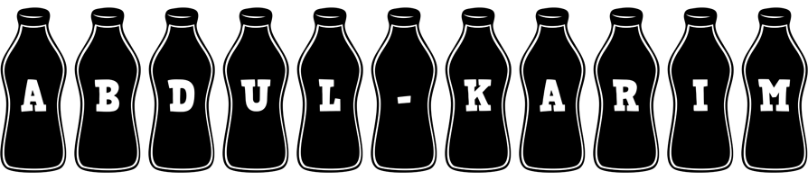 Abdul-Karim bottle logo