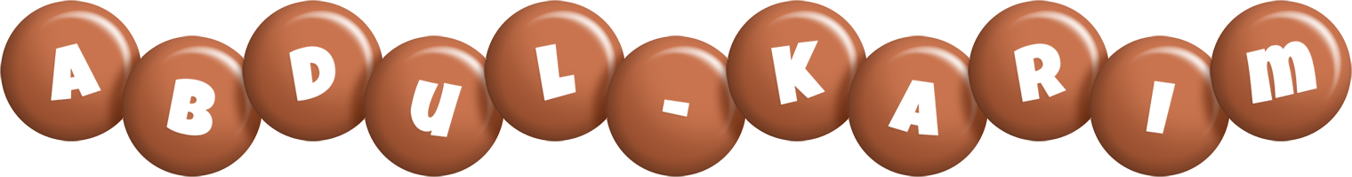 Abdul-Karim candy-brown logo