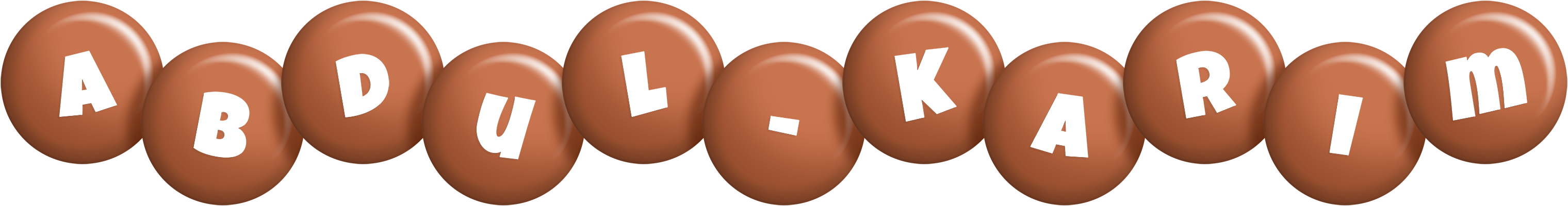 Abdul-Karim candy-brown logo
