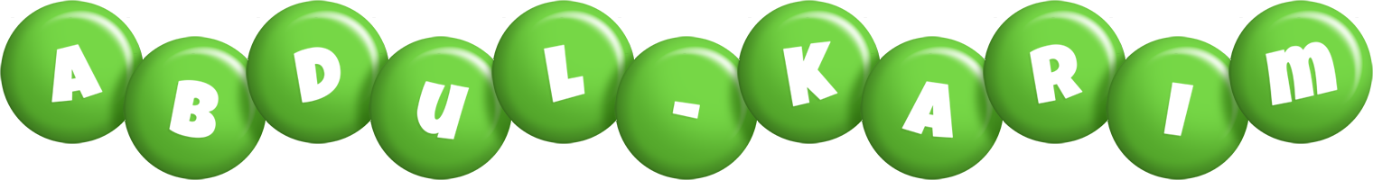 Abdul-Karim candy-green logo