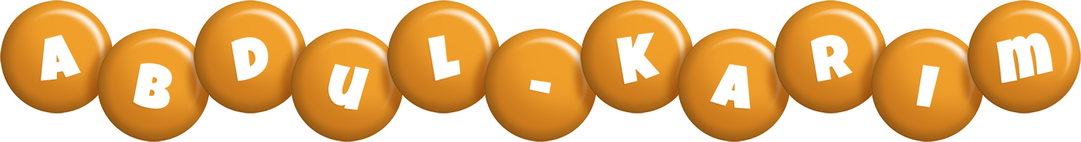 Abdul-Karim candy-orange logo