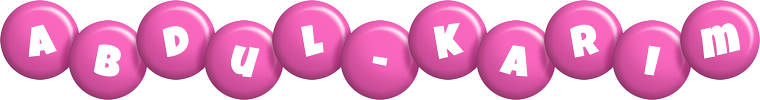 Abdul-Karim candy-pink logo