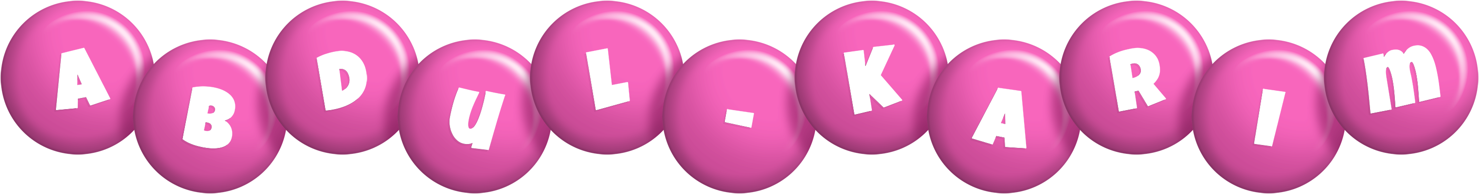 Abdul-Karim candy-pink logo