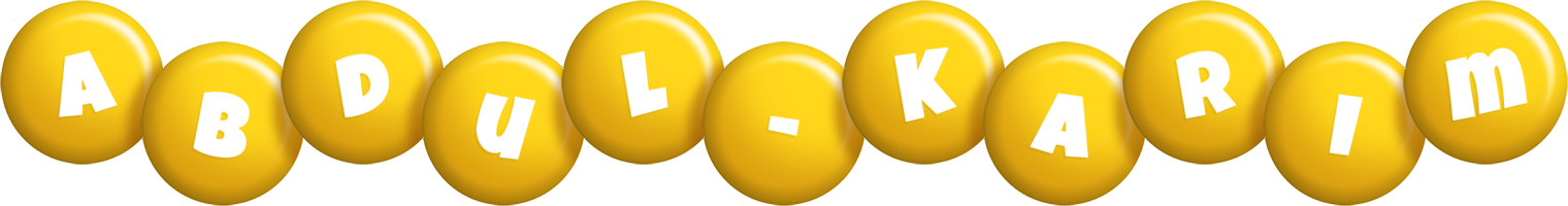 Abdul-Karim candy-yellow logo