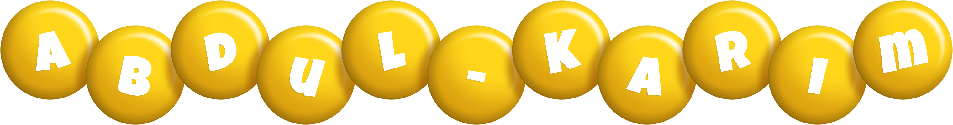 Abdul-Karim candy-yellow logo