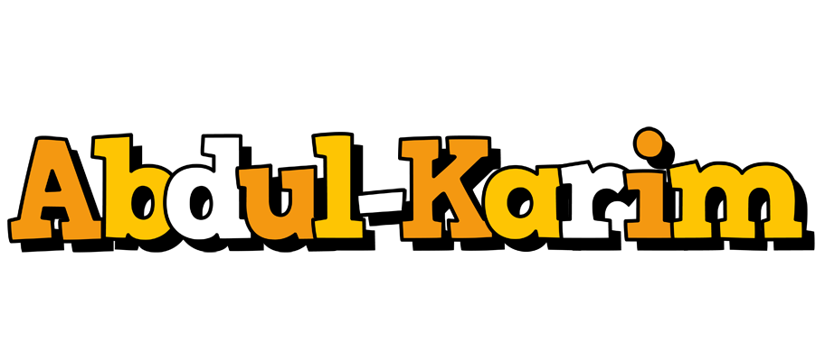 Abdul-Karim cartoon logo