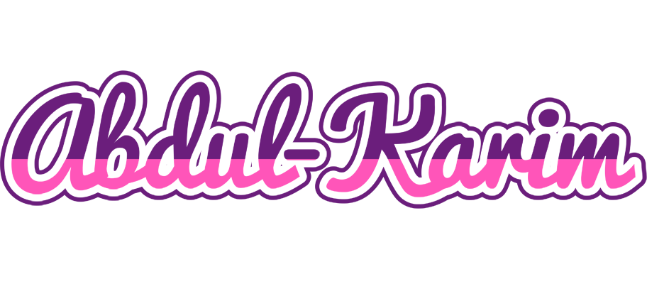 Abdul-Karim cheerful logo