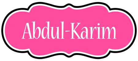 Abdul-Karim invitation logo