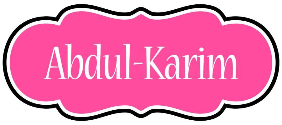 Abdul-Karim invitation logo