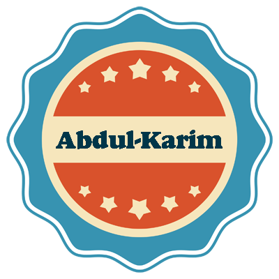 Abdul-Karim labels logo