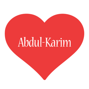 Abdul-Karim love logo